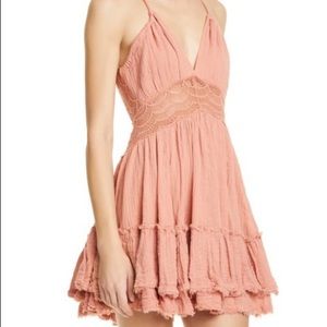 Free People Endless Summer 200 Degree Dress Pink S